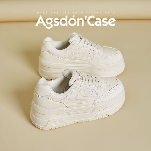 【奥古狮登】小白鞋厚底增高6CM休闲板鞋P151114AA主图