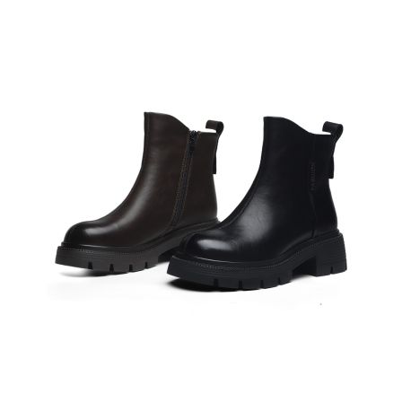 冬季新款韩版百搭女士休闲马丁靴厚底增高瘦瘦靴子 Y 1010