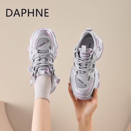 达芙妮老爹鞋2025秋季新款厚底网面时尚休闲鞋百搭运动鞋时尚女鞋