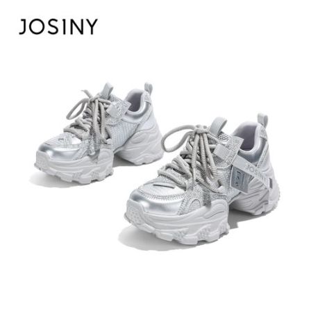 卓诗尼冬季厚底老爹鞋秋季休闲时尚休闲鞋运动风常规款复古港风