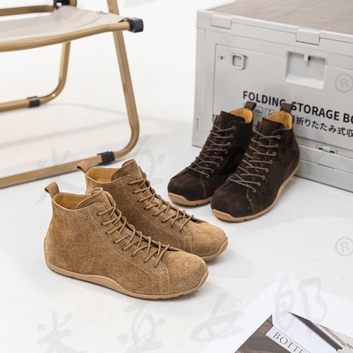 米娅家2025秋冬新款真皮阿甘鞋女简约百搭透气软底舒适防滑鞋靴子主图