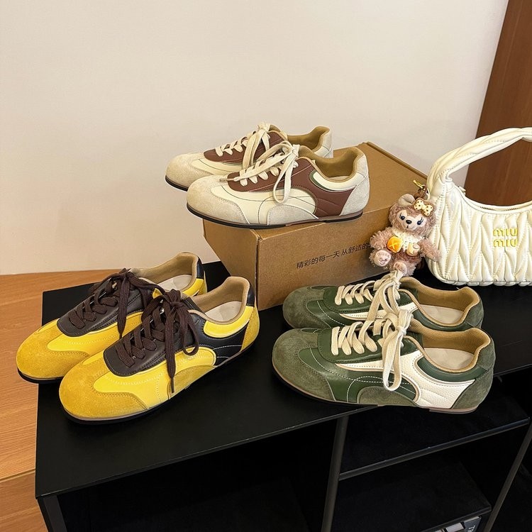 【格一专属】时尚百搭德训鞋轻便运动休闲鞋1196 跟高2.5CM主图