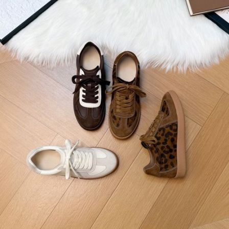 内增高6cm复古德训鞋女2025秋季新款百搭小白鞋女透气休闲板鞋女