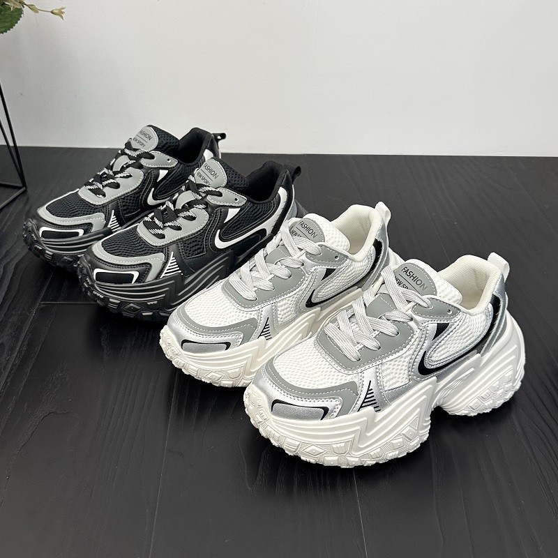 欧洲站百搭时尚厚底ins时髦精休闲女老爹鞋256268主图