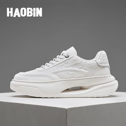 浩宾男鞋2025新款秋冬季增高小白鞋男士运动休闲板鞋子潮鞋一脚蹬主图