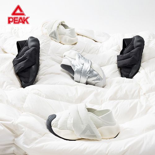 匹克态极云大三角面包鞋男女情侣懒人鞋百搭休闲运动鞋-DE440707主图