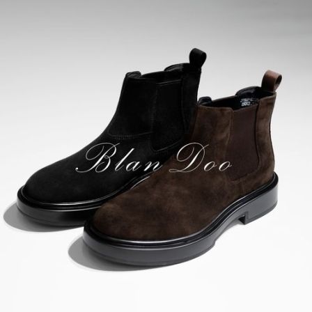BLANDOO “质感 切尔西靴” 男士秋冬轻奢舒适净版磨砂靴2756