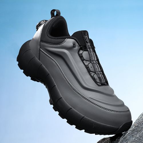 【靠谱的杰哥专属】曼克四季免系带低帮真皮百搭舒适休闲运动鞋0925主图