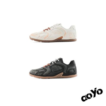 aoyo复古穿搭做旧赛车鞋Cleanfit擦色新款德训鞋休闲潮鞋