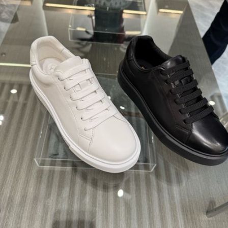 【1986高定】906男士黑白小牛皮净版休闲板鞋