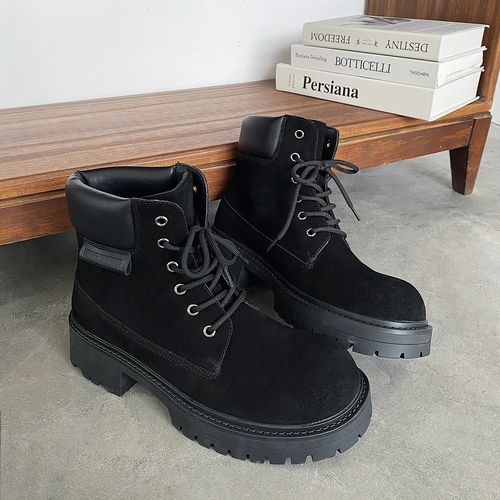 251503秋冬新款经典男靴学院风时尚休闲圆头马丁靴舒适百搭潮鞋男主图