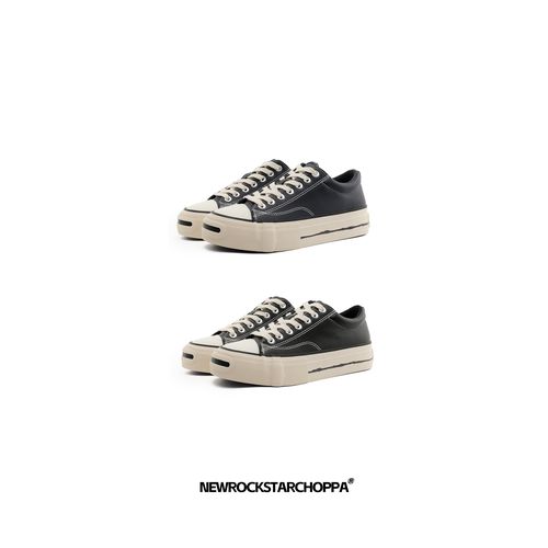 NewRockStarChoppa秋冬季开口笑小众硫化百搭低帮ins风厚底板鞋主图