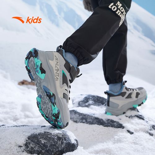 【二棉山脊3.0】安踏儿童男童棉鞋2025秋冬新防滑耐磨二棉高帮童鞋H主图