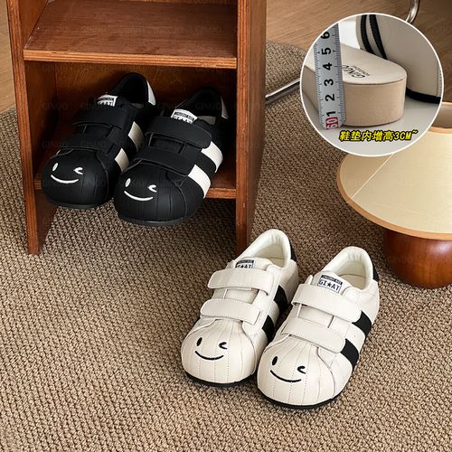 奇诺鼠【笑乐鼠-增高版！】刺绣秋冬低帮休闲板鞋软底鞋防滑耐磨1012主图