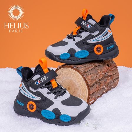 品牌儿童运动鞋冬季新款软底儿童加绒保暖机能鞋C8096