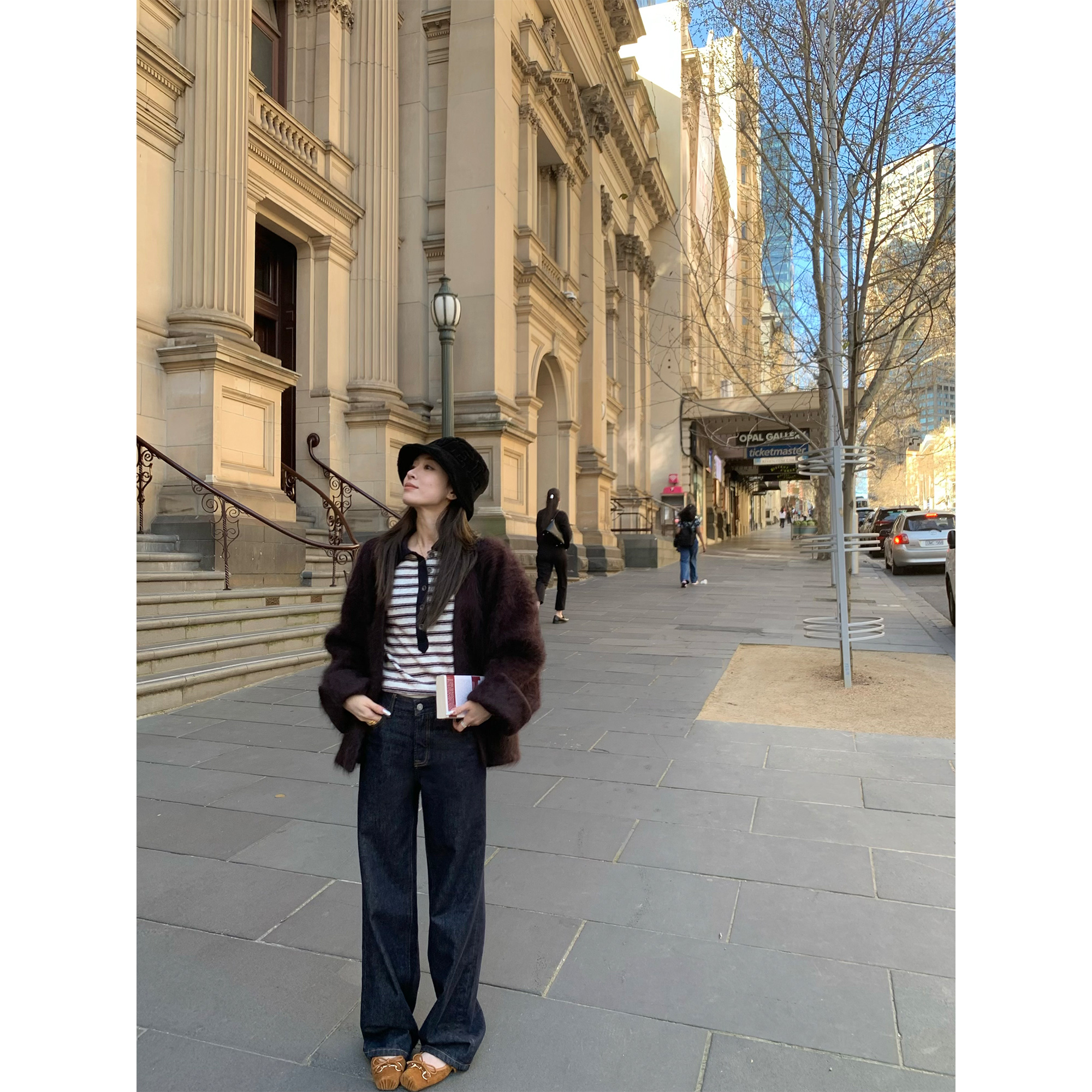 Xzz charmingl L0ewe万能搭原色牛仔裤 双版本 休闲直筒裤/阔腿裤主图