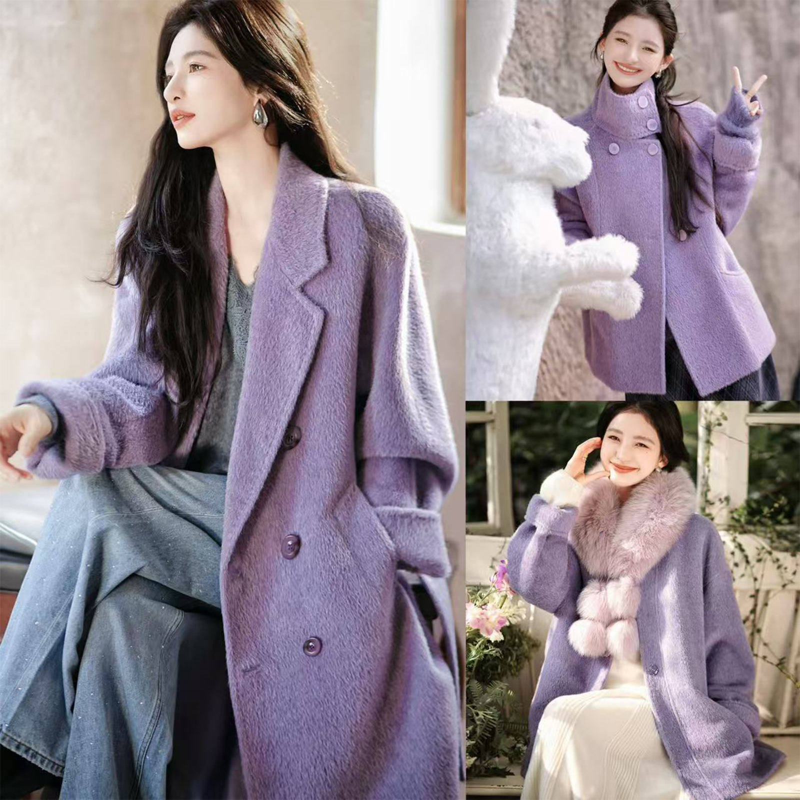 【新品已开】镇店苏力/25新色 紫气东来大衣-801/ 100秘.鲁Alpaca主图