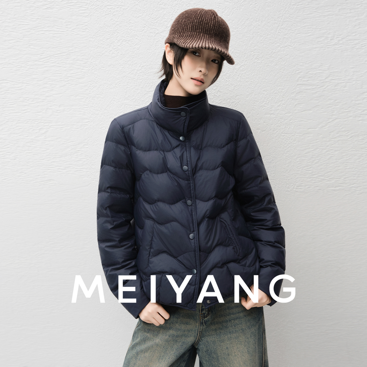 美洋MEIYANG 速暖鹅绒服 50+防泼水钻绒|云感尼龙口碑羽绒服-周二主图