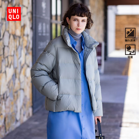 优衣库女装羽绒茄克/柔软面料外套夹克25秋冬新款479212