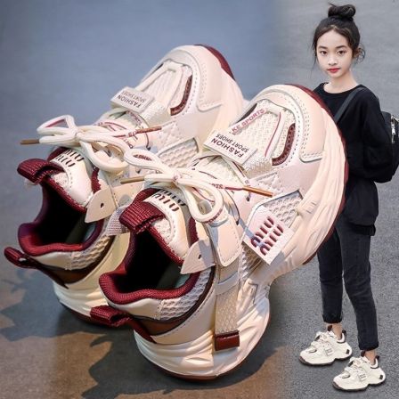 官网C&K女童鞋子2025新款秋冬季轻便软底儿童运动老爹鞋女孩爆款