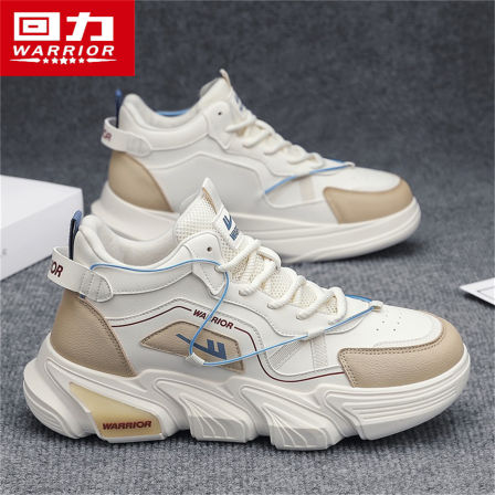 回力高帮男鞋2025新款秋季青少年休闲运动百搭增高厚底防滑老爹鞋