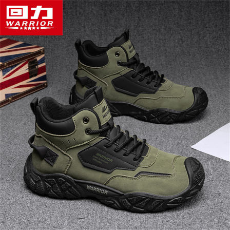 回力男鞋秋季2025新款户外登山防滑工作劳保鞋休闲运动工装马丁靴