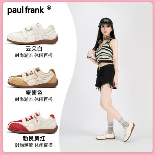 【双11好物】大嘴猴魔术贴德训鞋女款新款秋冬轻便软底百搭平底板鞋主图