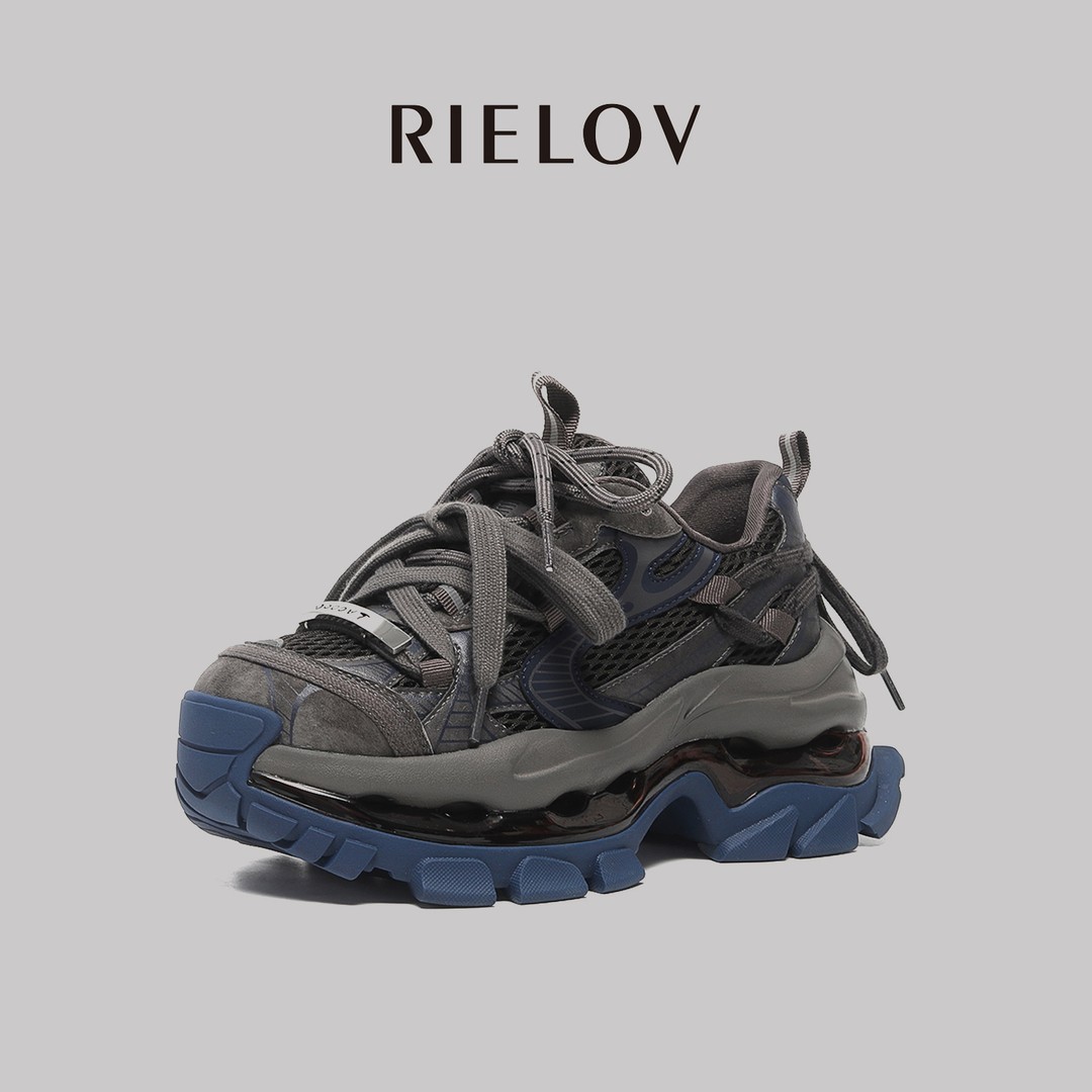 RIELOV【一号店 兰序】增高8cm时尚潮流厚底百搭女士休闲鞋 666-195主图