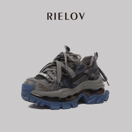 RIELOV【一号店 兰序】增高8cm时尚潮流厚底百搭女士休闲鞋 666-195