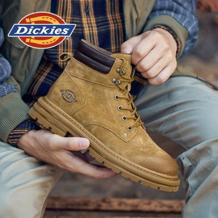 Dickies2025新款马丁靴时尚百搭厚底防滑耐磨潮流复古增高工装靴