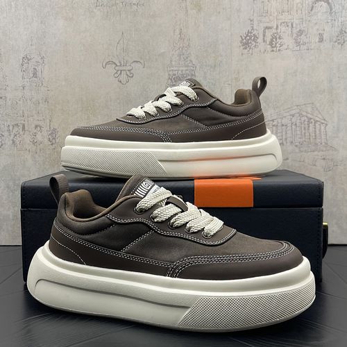 秋季新款男士小白鞋厚底百搭透气板鞋韩版时尚潮流男鞋ins潮鞋男主图