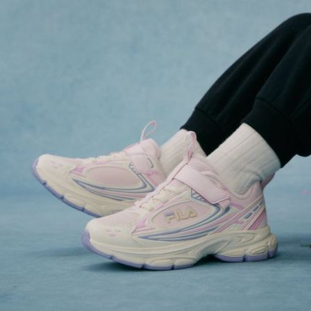 【斐乐儿童天马加绒】2025年冬季小童天马儿童复古跑鞋K54B541106