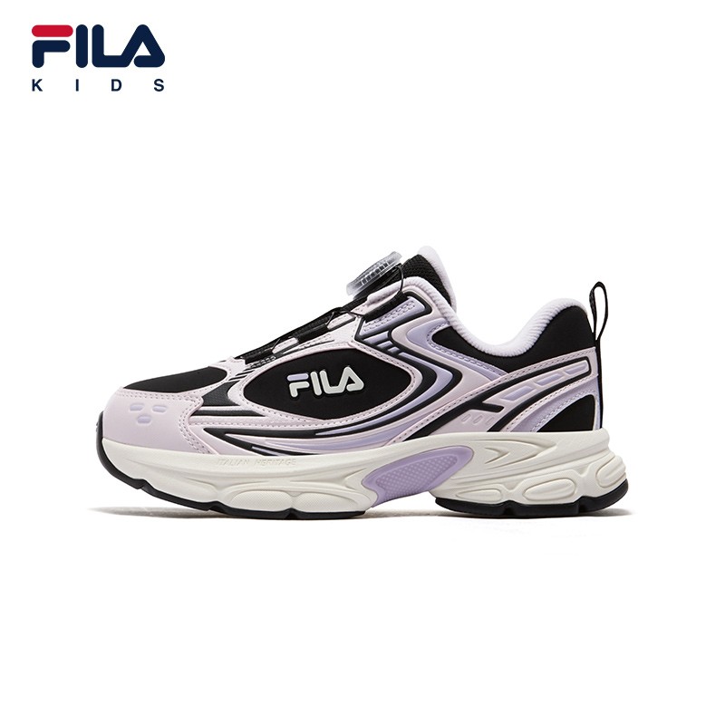 【斐乐儿童天马加绒】2025冬季中大童天马复古跑鞋中大童K55B541106主图