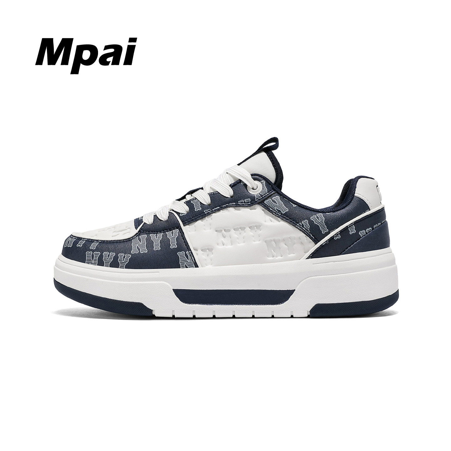 梦牌 原创字母钢印时尚板鞋舒适透气百搭情侣运动休闲潮鞋 男女款主图