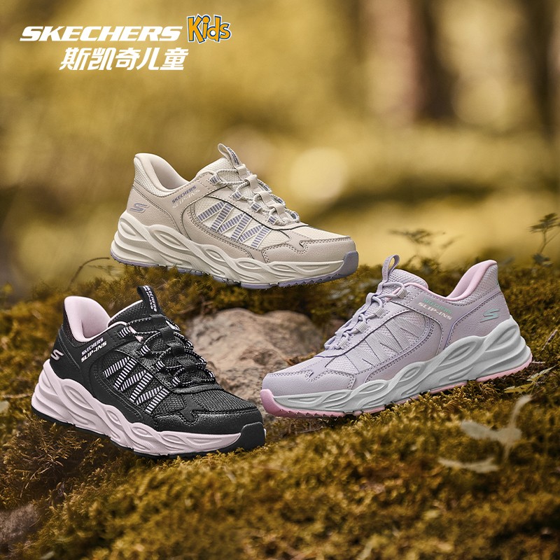 【山丘】秋冬新款斯凯奇儿童舒适防滑户外运动鞋闪穿运动鞋319080L主图
