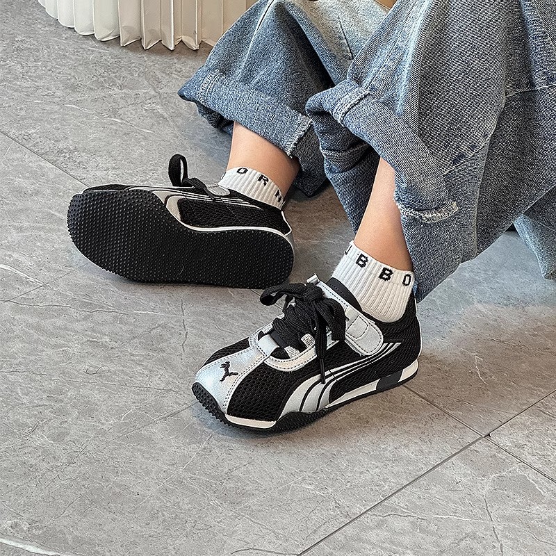 GSRG儿童户外运动鞋2025春秋新款男童鞋子休闲百搭女童透气阿甘鞋主图