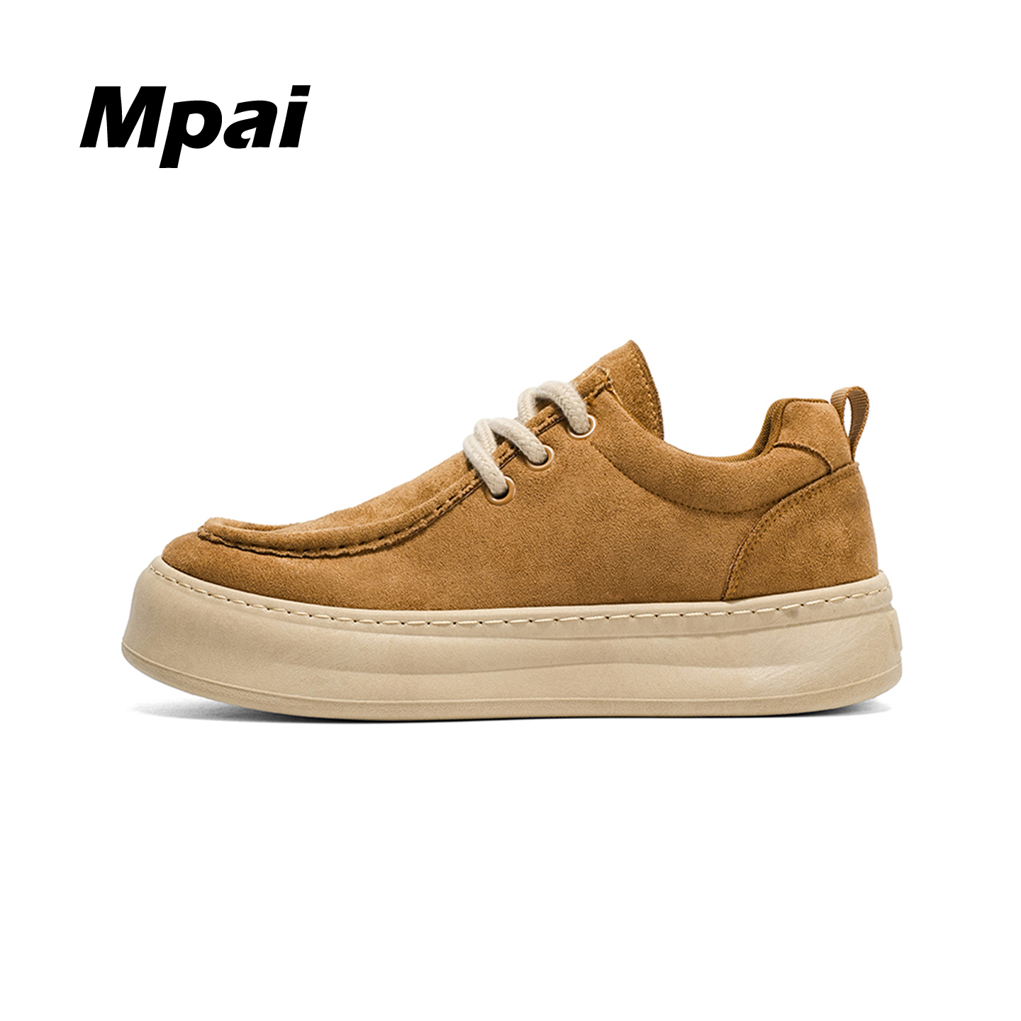 梦牌 时尚复古低帮板鞋百搭翻毛皮休闲鞋舒适轻便透气运动鞋 男款主图