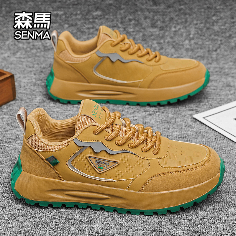 森马正品男鞋秋季2025新款潮流厚底板鞋男士高级感休闲增鞋男潮鞋主图