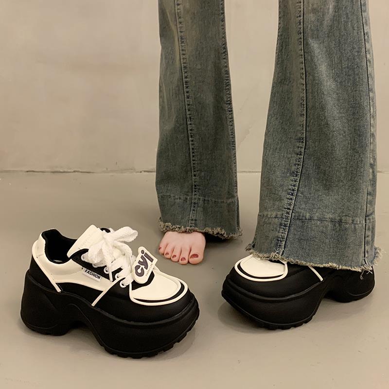 爆款厚底老爹鞋女小个子增高2025新款秋季超火休闲百搭运动鞋女款主图