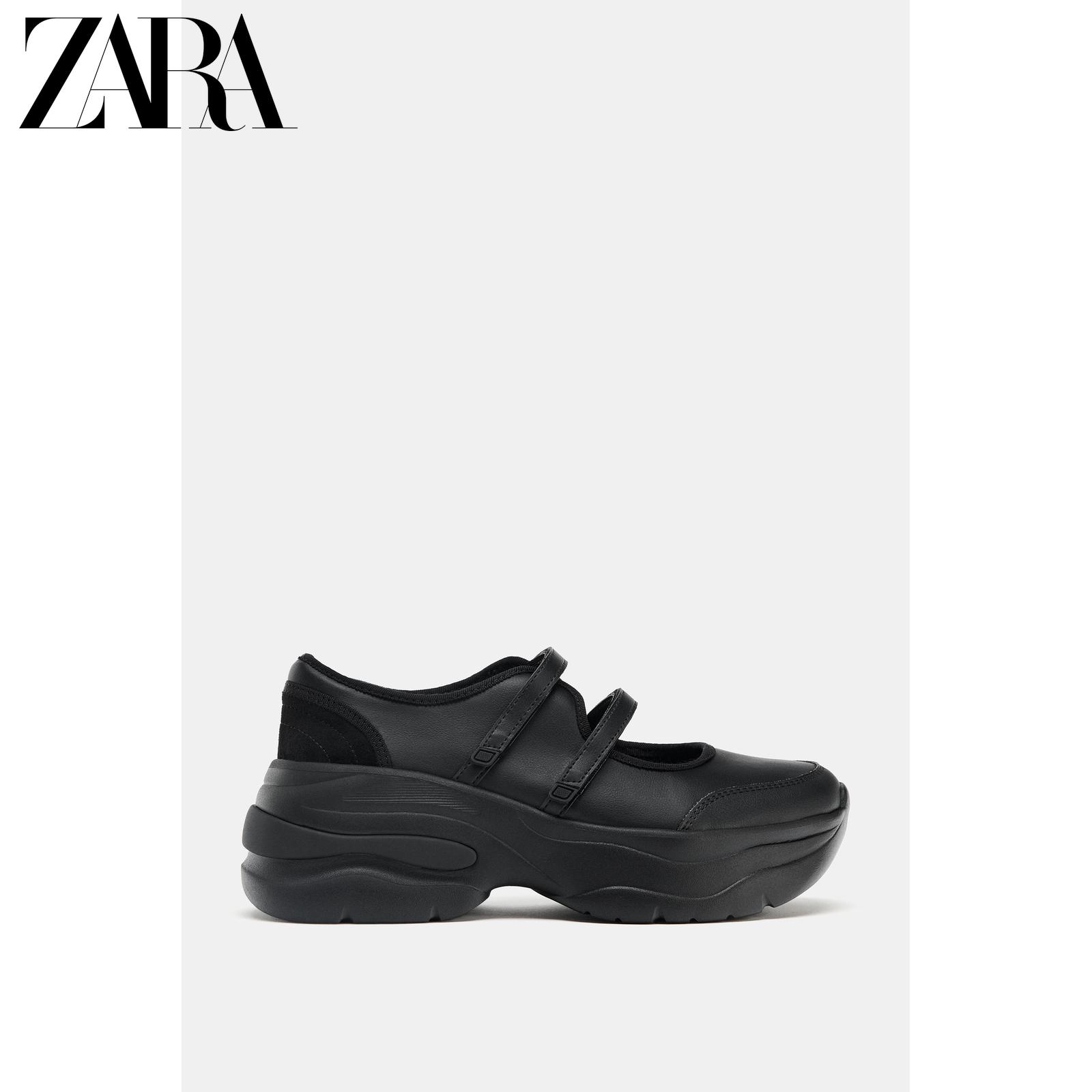 ZARA2025秋季新品 女鞋 厚底吊带芭蕾鞋 5815610 800主图