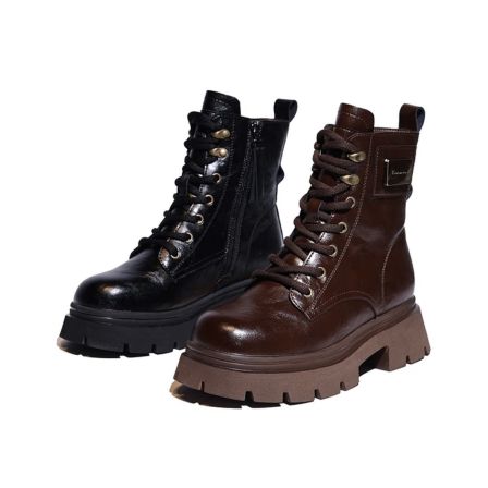 美拉德机车靴秋冬厚底时尚复古潮流百搭马丁靴9989