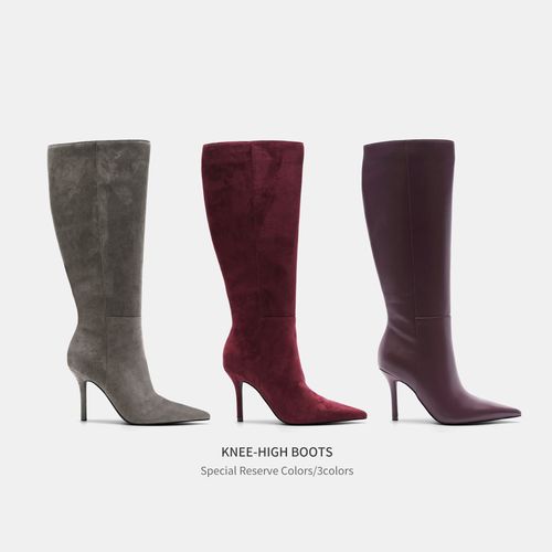 Cihi'KNEE-HIGH BOOTS' 长筒靴定制diy 线条颜色长筒高跟长靴系列主图