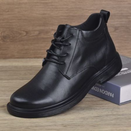 ECQO ACC头层牛皮秋冬马丁靴男款休闲男士皮鞋百搭透气冬季马丁靴