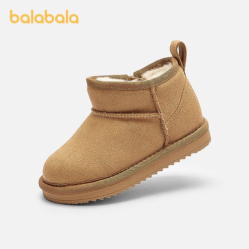 巴拉巴拉童鞋儿童雪地靴男女童短靴2025新冬靴子加厚加绒棉靴防滑主图