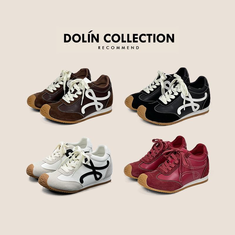 Dolin collection-B美拉德内增高棕色德训鞋美式复古百搭休闲鞋主图