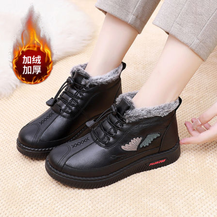 张凯丽老人棉鞋2025新款冬季加绒加厚保暖妈妈棉靴防滑棉鞋雪地靴