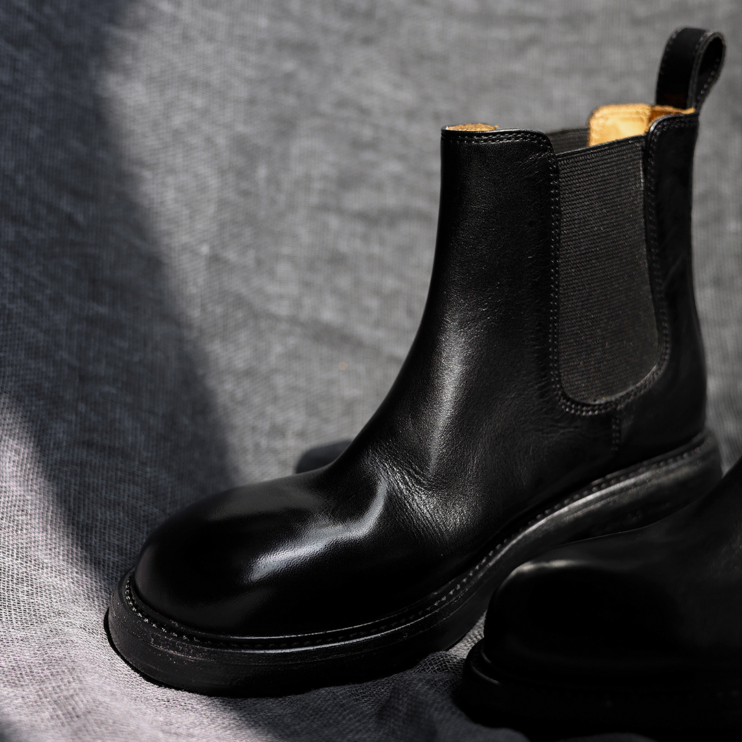 Cocosy|可术一脚蹬2025新款秋冬复古粗跟西部靴主图