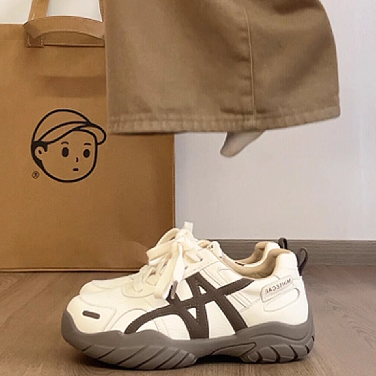 小众巨好看德训鞋女2025新款爆款鞋子秋季厚底休闲时尚运动小白鞋主图