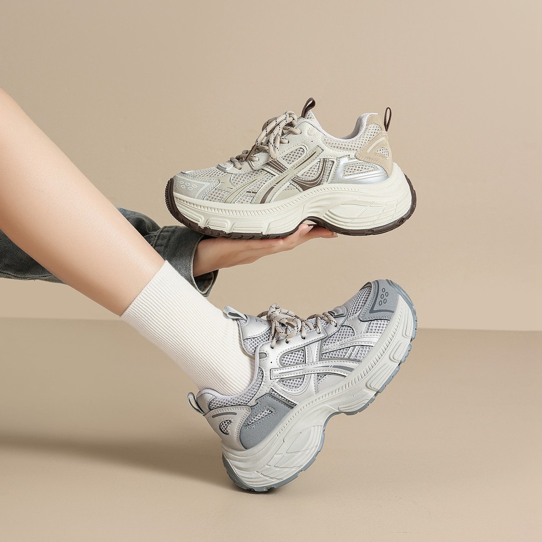 ZHR则则运动鞋2025秋季时尚厚底增高老爹鞋轻便日常休闲鞋女主图