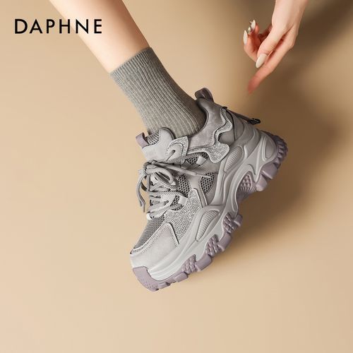 【宋茜代言】达芙妮正品新款时尚百搭舒适休闲厚底增高老爹鞋女鞋主图